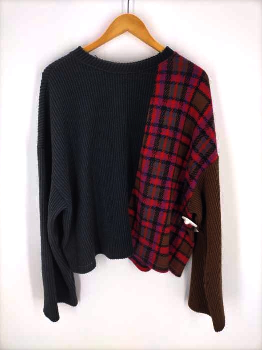 USED古着(ユーズドフルギ) LA MER MA MAISON 20aw チェック切替 ニット メンズ FREE