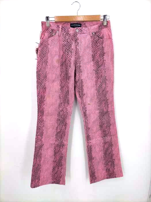 ACQUAVERDE(アクアヴェルデ) パイソン柄ストレートパンツ メンズ US：40