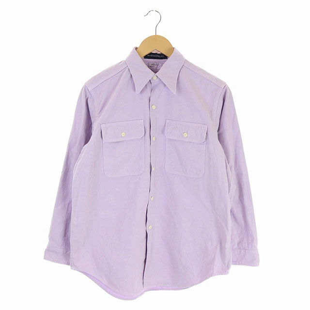 MADISONBLUE(マディソンブルー) 21SS HAMPTON パステルシャツ 長袖 コットン 00 XS 薄紫 ライトパープル /HK ■OS レディース  00（日本サイズXS相当）