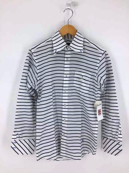 BURBERRY BLACK LABEL(バーバリーブラックレーベル) ボーダー柄 BD長袖シャツ メンズ JPN:2