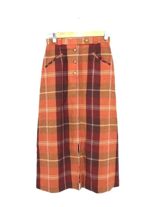 The Scotch House(ザスコッチハウス) チェック柄 センタースリットスカート レディース 表記無