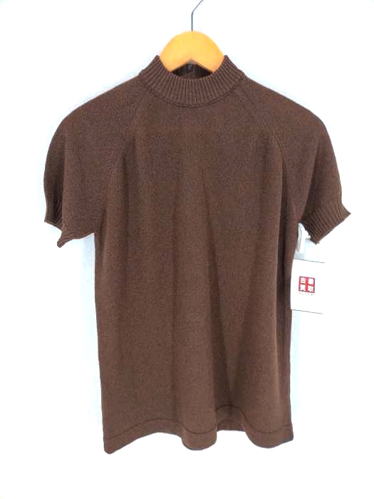 USED古着(ユーズドフルギ) talbott モックネック半袖ニット レディース JPN：38