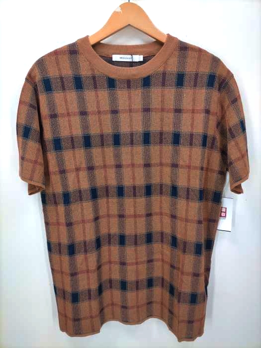 moussy(マウジー) CHECK KNIT TEE レディース  FREE