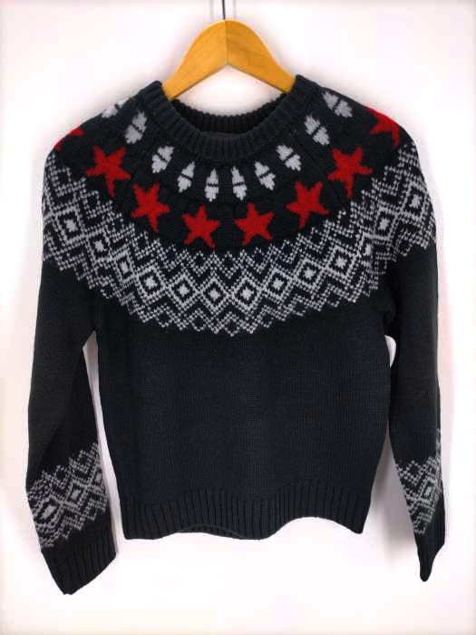 AZUL by moussy(アズールバイマウジー) FAIR ISLE STAR KNIT メンズ  S