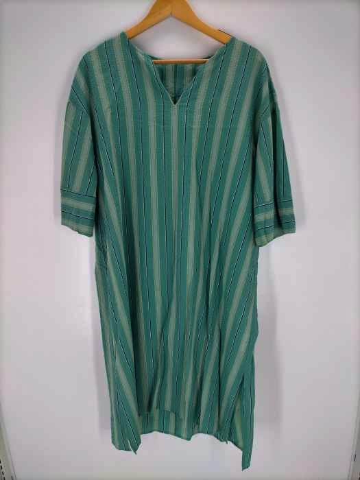UNITED ARROWS green label relaxing(ユナイテッドアローズグリーンレーベルリラクシング) CFC サッカー ストライプ カフタン ワンピース レディース ONE SIZE