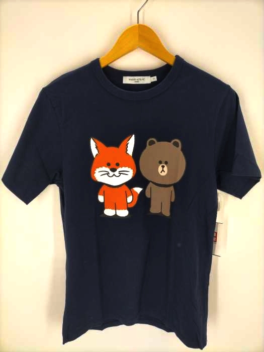 maison kitsune(メゾンキツネ) × line friends MAISON LINE FRIENDS tee メンズ JPN：XS