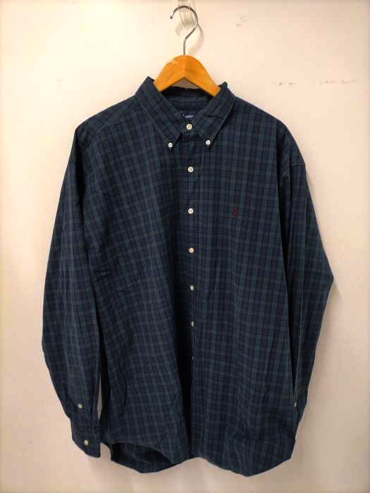 RALPH LAUREN(ラルフローレン) 90S BLAKE ブラックウォッチチェックBDシャツ メンズ import：XL