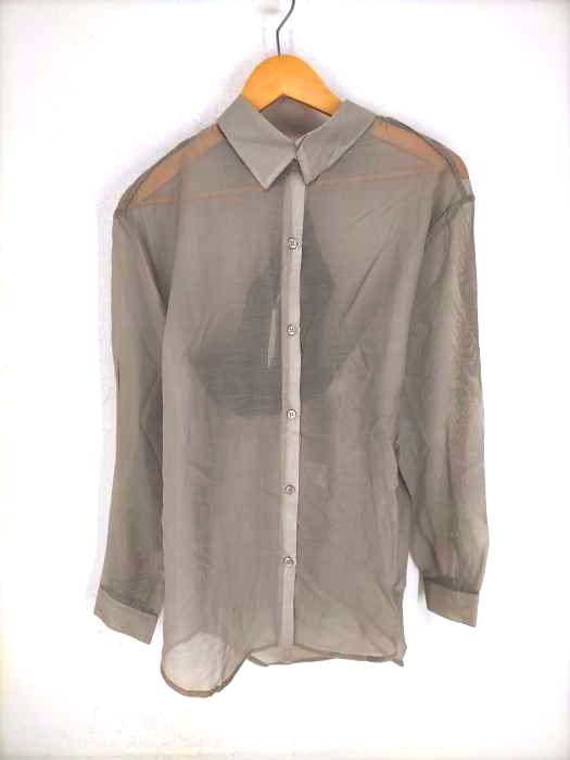 ナチュラルクチュール natural couture シアーシャツ×リブニットセット レディース FREE
