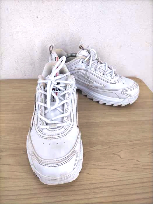 FILA(フィラ) DISTORTER HEART 厚底スニーカー レディース  23.5