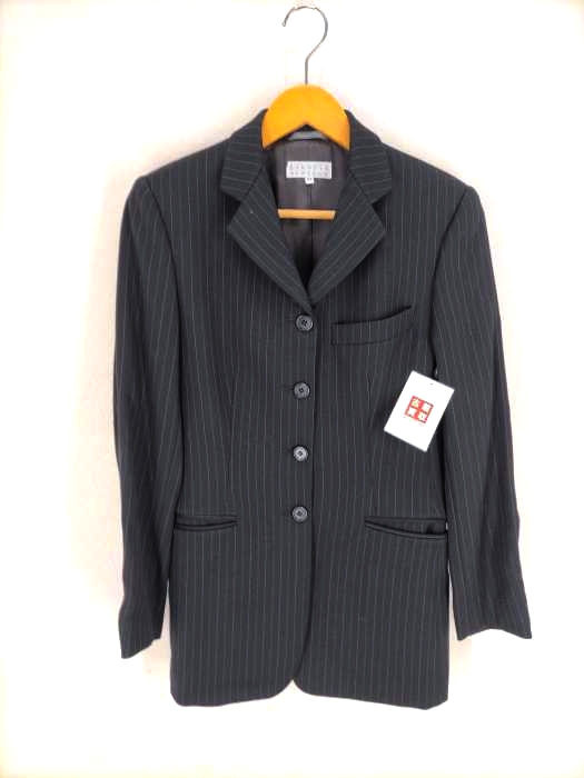 BARNEYS NEWYORK(バーニーズニューヨーク) イタリア製 ストライプ4Bジャケット レディース  38