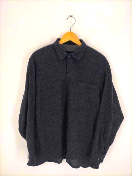 COMOLI(コモリ) 22SS カシミヤ和紙 オープンカラーシャツ メンズ  2