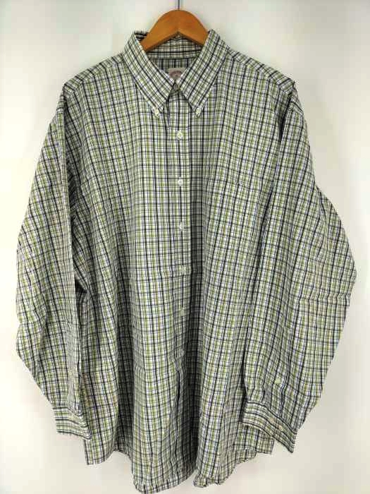 ブルックスブラザーズ BROOKS BROTHERS チェック柄ボタンダウンシャツ メンズ import：XL