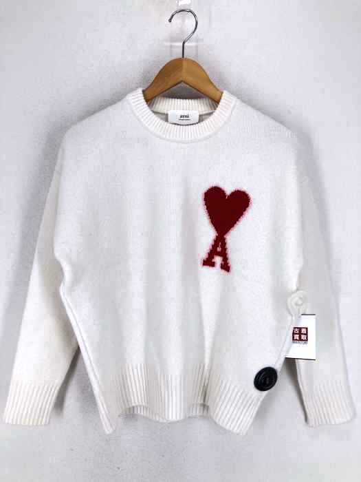 アミアレクサンドルマテュッシ AMI ALEXANDRE MATTIUSSI ハートモチーフウールニット メンズ JPN：XS