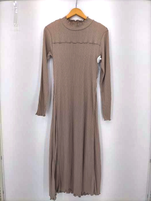 マウジー moussy RANDOM RIB MAXI ドレス レディース FREE