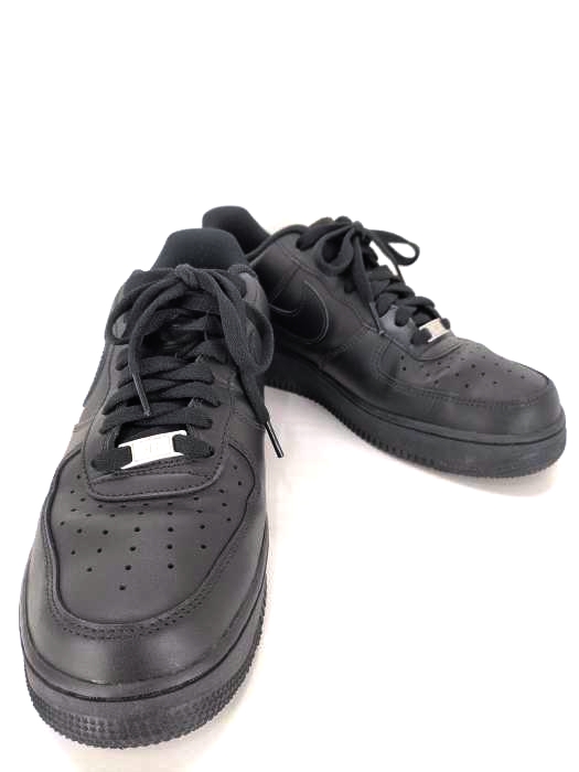 ナイキ NIKE AIR FORCE 1 07 BLACK メンズ JPN：27.5