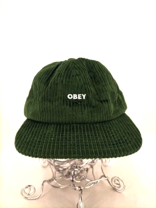 オベイ OBEY コーデュロイロゴ刺繍6パネルキャップ メンズ 表記無