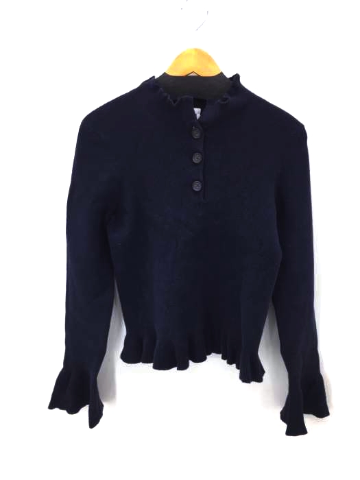 SEE BY CHLOE(シーバイクロエ) フリルポロカラーニット レディース import:L
