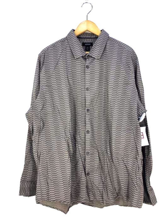ALFANI(アルファニ) 総柄ビッグサイズシャツ メンズ XXL