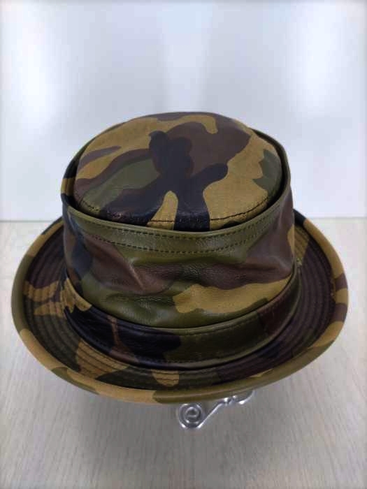 NEW YORK HAT(ニューヨークハット) Camo Leather Fisherma カモレザーフッシャーマンハット メンズ XL