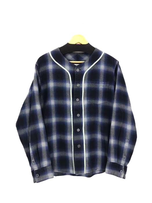 FORTYFOUR(フォーティーフォー) オンブレチェックベースボールシャツ メンズ JPN：M