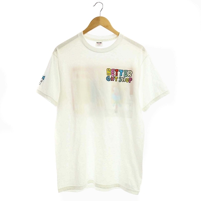 USED古着(ユーズドフルギ) {{Better Gift Shop}} Tシャツ カットソー プリント 半袖 M 白 ホワイト /AO ■OS メンズ メンズ M