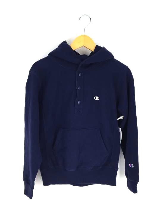 Champion(チャンピオン) 単色タグ復刻 目あり REVERSE WEAVE ハーフスナップボタン  メンズ import：S