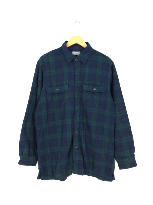 L.L.Bean(エルエルビーン) 裏フリース チェックシャツ メンズ 表記無