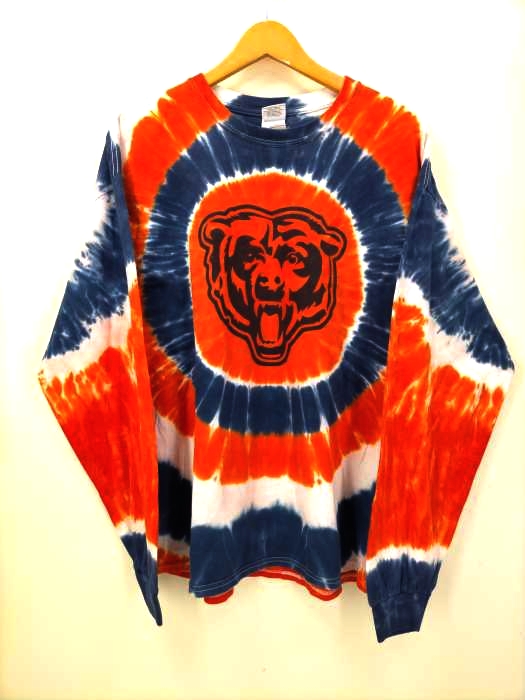 GILDAN タイダイ タイガープリント ロングスリーブTシャツ メンズ JPN：XL