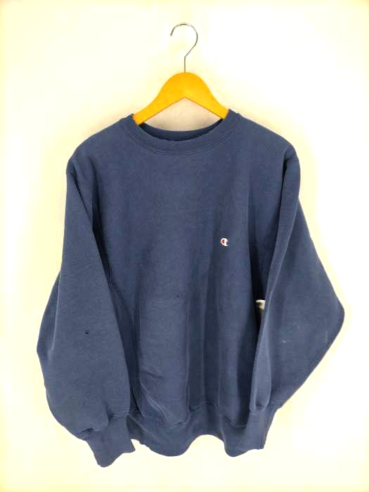 Champion(チャンピオン) 90S 刺繍タグ REVERSE WEAVE USA製 目付き クルーネックスウェット メンズ  XL