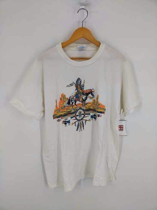 Hanes(ヘインズ) USA製 ネイティブアメリカン プリントTシャツ メンズ JPN：XL
