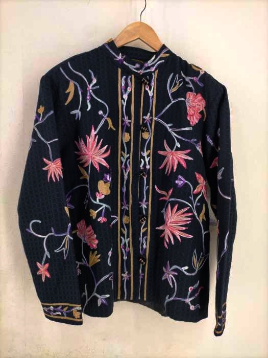 ユーズドフルギ USED古着 総刺繍チャイナシャツ メンズ JPN：XL