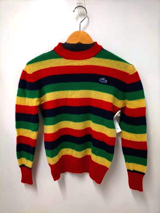 アイゾッドラコステ IZOD LACOSTE 70s 糸巻きタグ ウールボーダーニット レディース  18