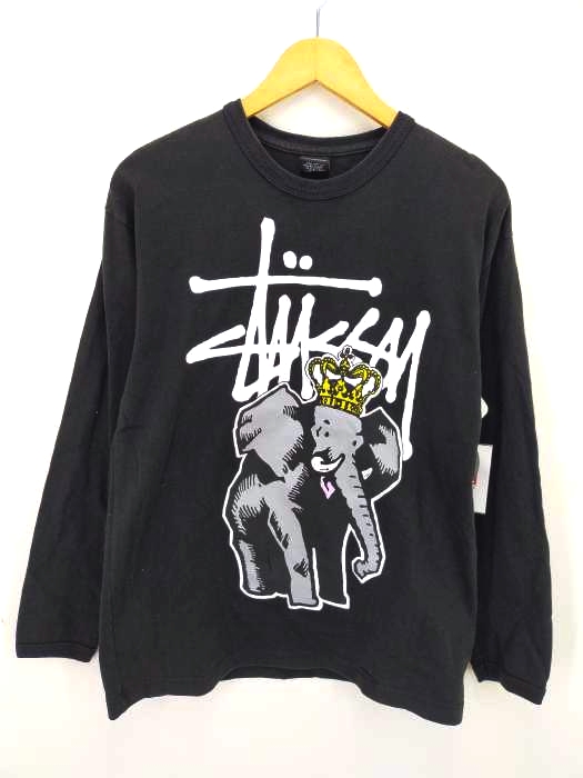 ステューシー Stussy エレファントプリント ロングTシャツ メンズ JPN：M