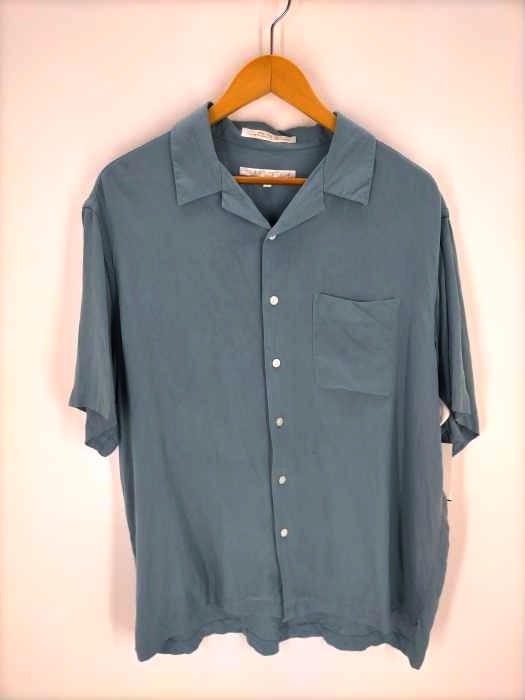 PERRY ELLIS(ペリーエリス) 90s シルクボックス開襟半袖シャツ メンズ JPN：L