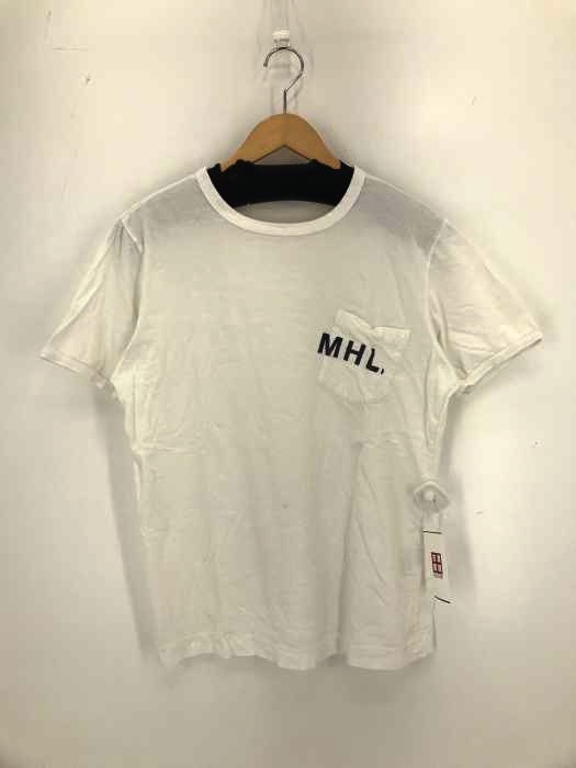 MHL.(エムエイチエル) ロゴプリントポケットTEE レディース JPN：L