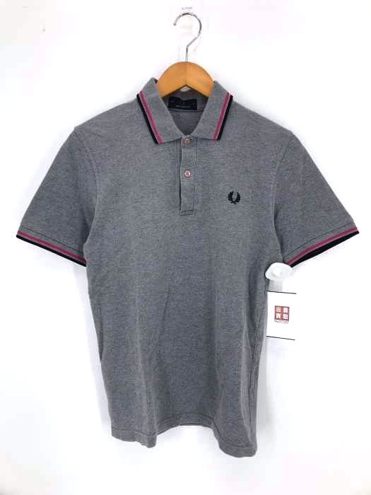 FRED PERRY(フレッドペリー) ロゴ刺繍ティップラインポロシャツ レディース US:36