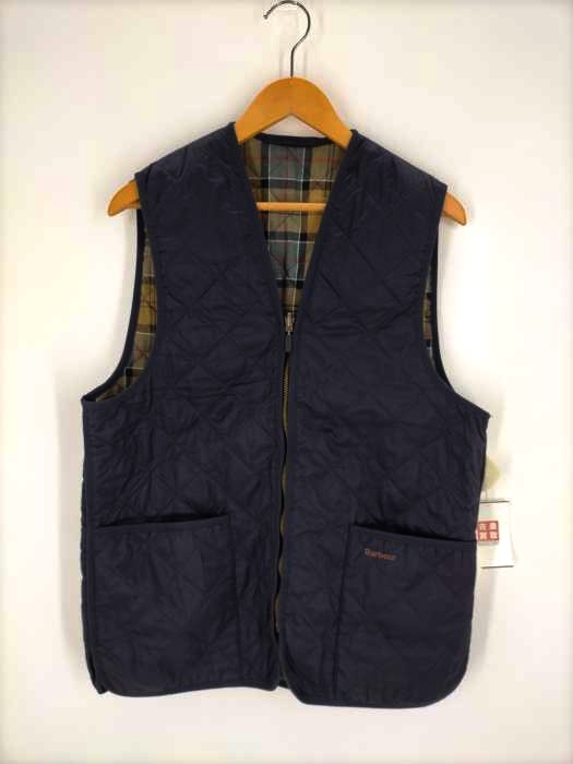 Barbour(バブアー) 裏地チェックキルティングベスト メンズ UK：40