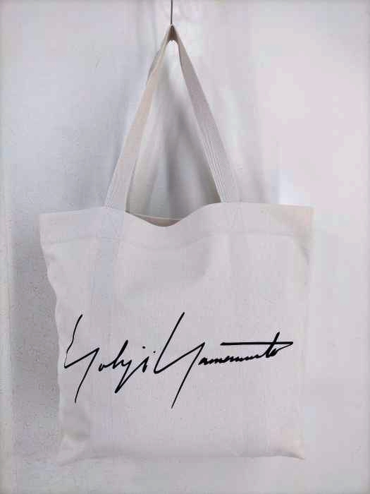 Yohji Yamamoto(ヨウジヤマモト) シグネチャーロゴキャンバストートバッグ メンズ 表記無