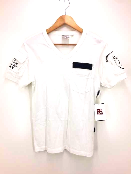 AVIREX(アヴィレックス) Vネック ファティーグ Tシャツ メンズ JPN：S