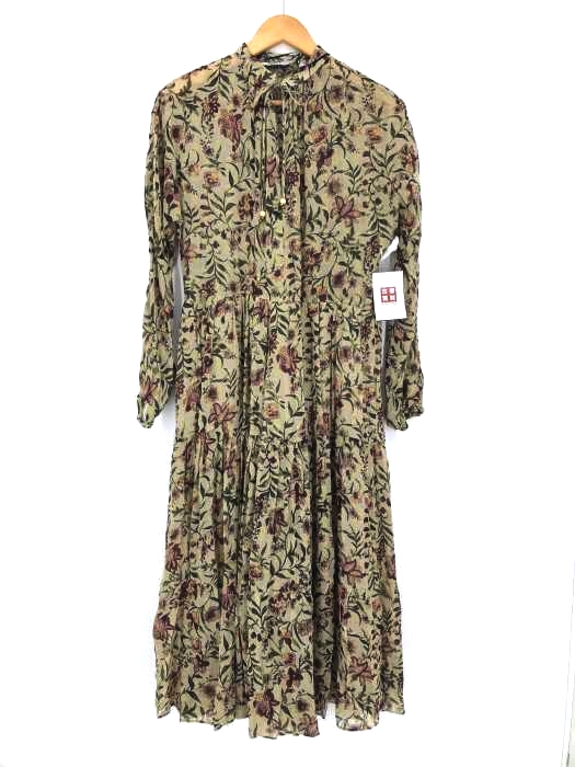 ZARA(ザラ) PRINTED MIDI DRESS レディース import:XS