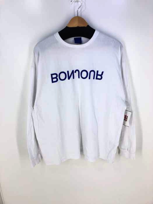 bonjour records(ボンジュールレコーズ) プリントクルーネックロングスリーブTシャツ メンズ  L