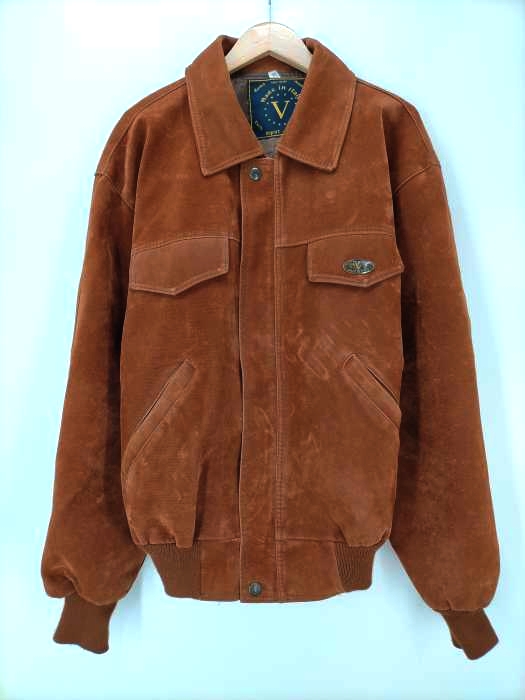 USED古着(ユーズドフルギ) {{ALTA MODA}} イタリア製 フェイクスウェード ジップアップジャケット メンズ import：M