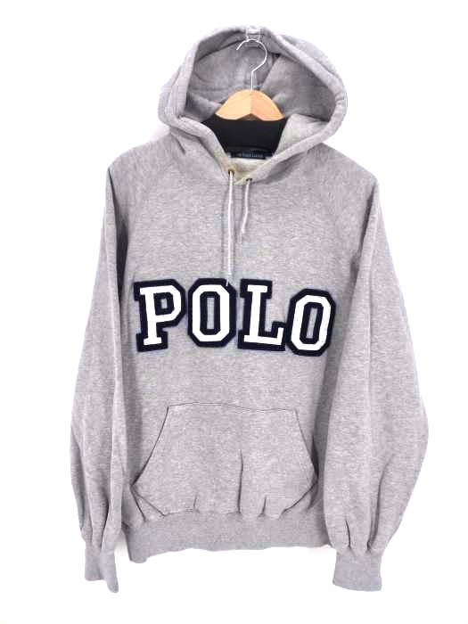 Polo by RALPH LAUREN(ポロバイラルフローレン) ワッペンロゴ プルオーバーパーカー メンズ  L