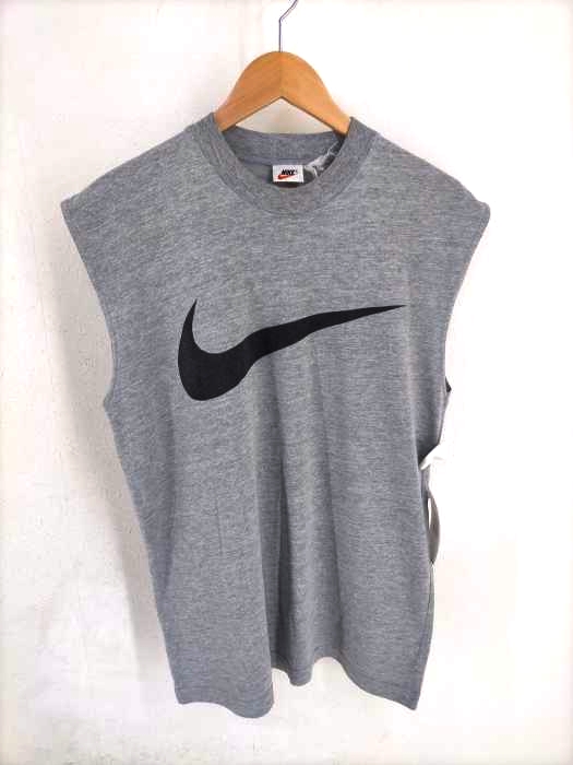 NIKE(ナイキ) 刺繍タグ ロゴプリントノースリーブカットソー メンズ 表記無