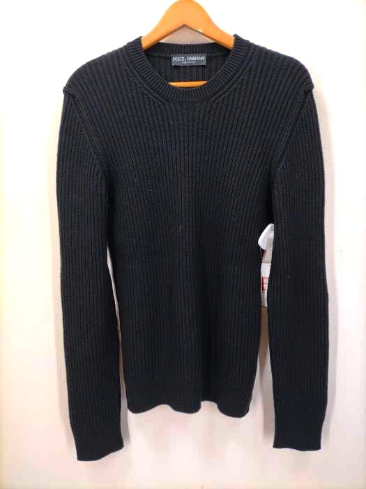 DOLCE&GABBANA(ドルチェアンドガッバーナ) ウールリブニット メンズ EUR：50