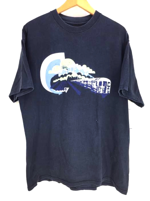 Stussy(ステューシー) プリントクルーネックTシャツ メンズ  L