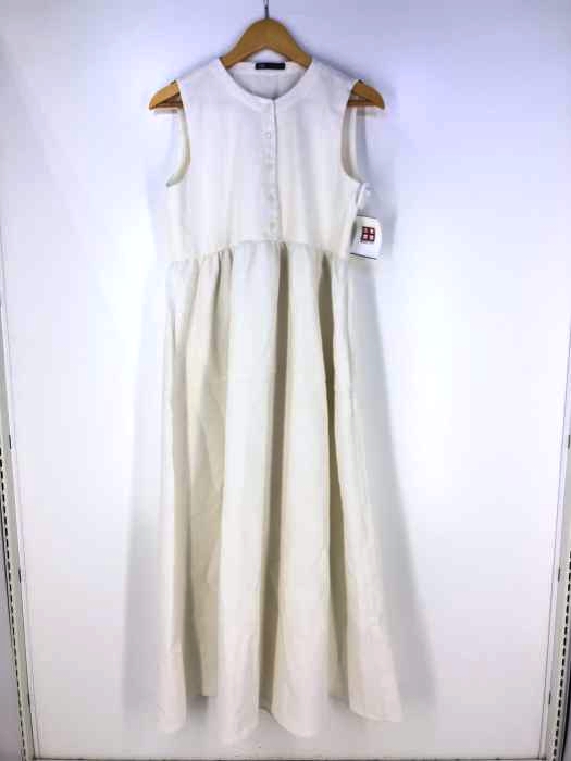 ZARA(ザラ) RUSTIC DRESS ハーフボタンノースリーブワンピース レディース import：M