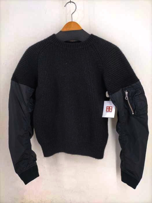 PHENOMENON(フェノメノン) 14AW MA-1切替ウールニット メンズ US：40