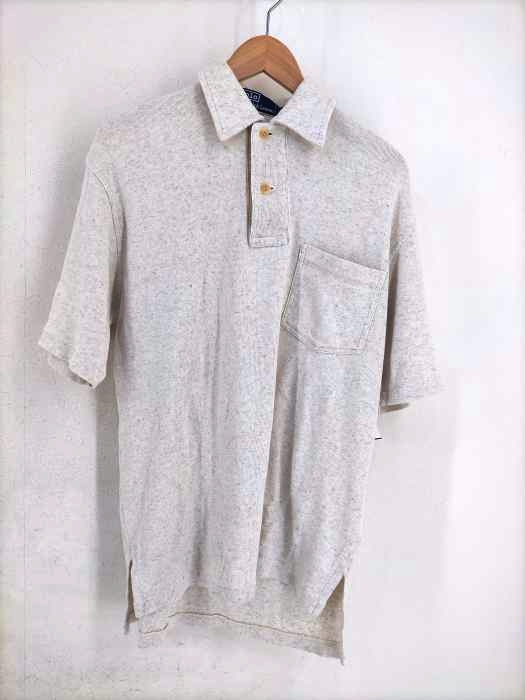 Polo by RALPH LAUREN(ポロバイラルフローレン) スウェット地杢グレーポケットポロシャツ メンズ JPN：M