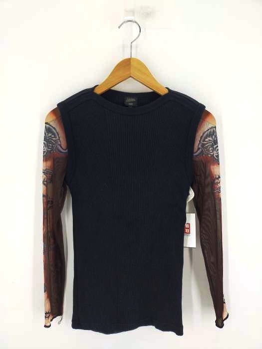 Jean Paul GAULTIER HOMME(ジャンポールゴルチエオム) パワーネット ドッキング リブトップス メンズ JPN：48